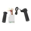 Controller Throttle Handle Set Aluminum Alloy Shell Brushed Controller Rubber Long Wire Grip for