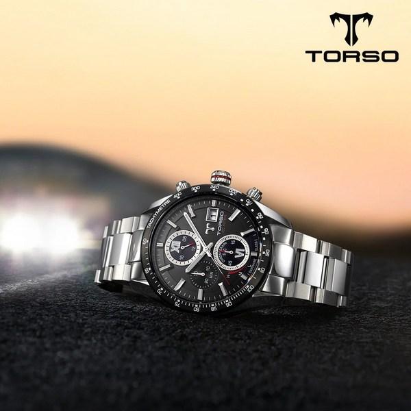 TORSO Premier T701M-SBS Zeus Eco Солнечные дайверские часы Мужские металлические часы