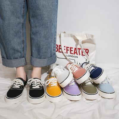 Douchuan весенние повседневные парусиновые туфли женские туфли дышащие и универсальные трендовые парные спортивные туфли для скейтборда на плоской подошве оптом