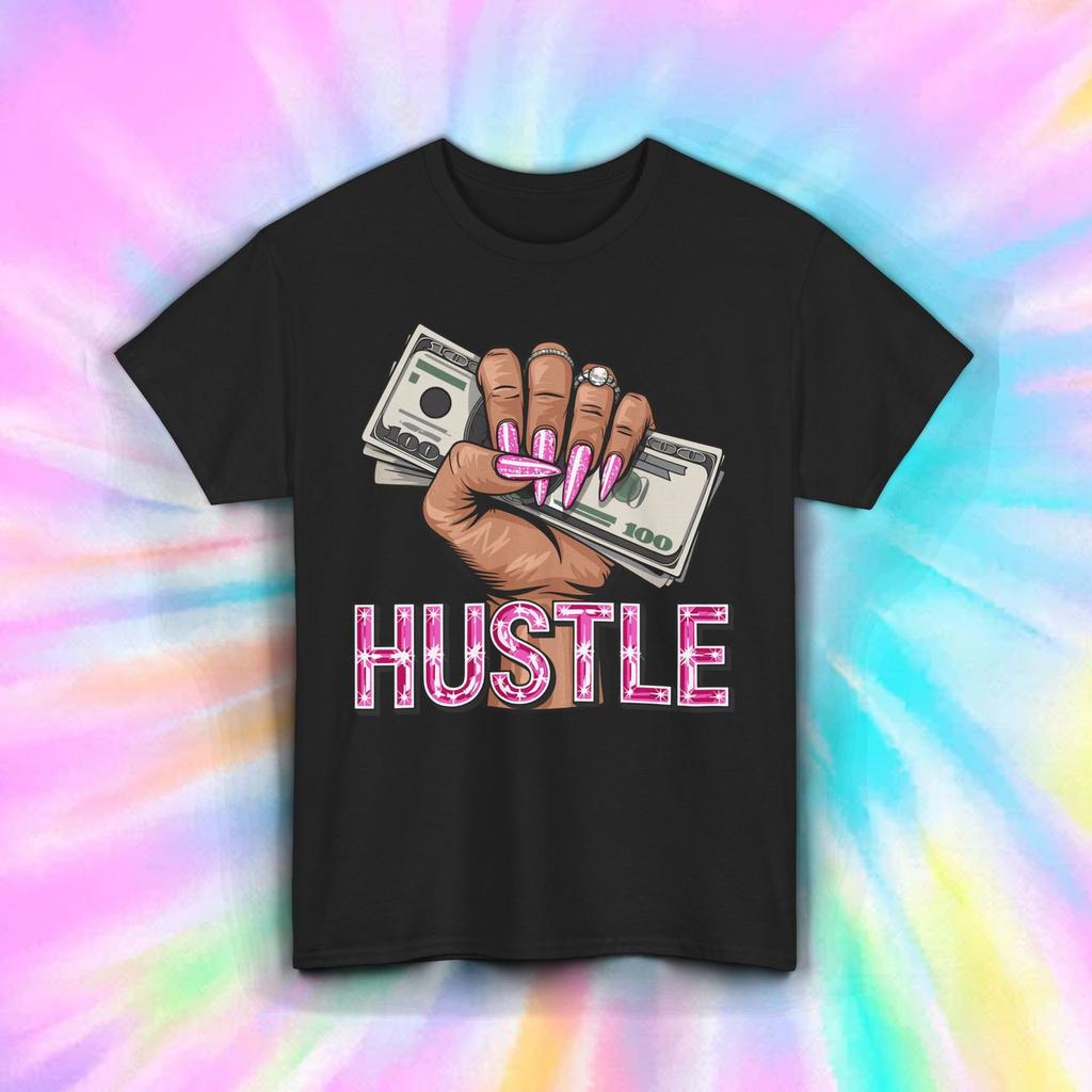 Рубашка Hustle Деньги Ногти Блеск Смелая Плохая Девочка Мотивация Предприниматель Футболка S-4xl