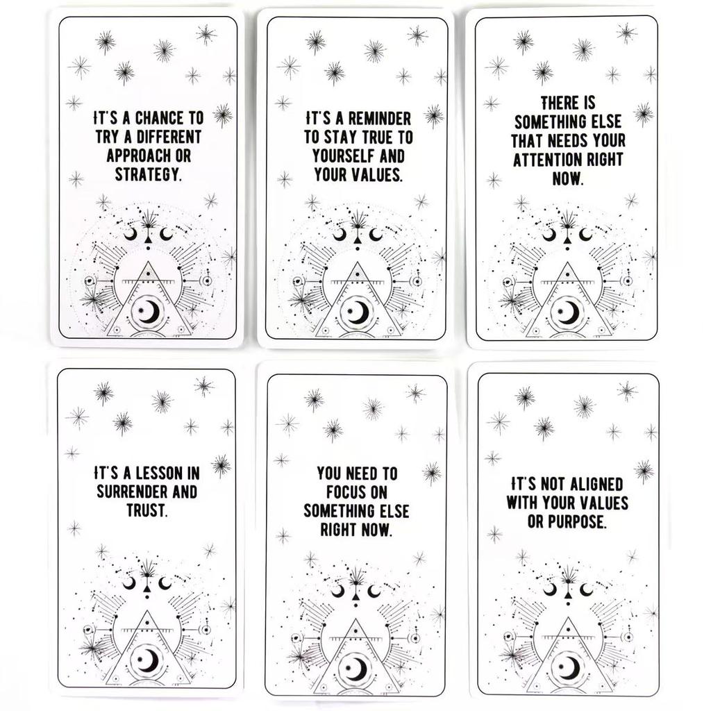 10.3*6cm Whispers of Insight - Why Oracle Deck 54 Inspirational Answers To Explore The Hidden Meanings Behind Life's Challenges
