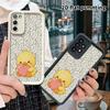 Phone case: 2D flat Samsung Galaxy A34 A35 M05 M06 S20 S22 S21 FE Plus 5G protective case, little yellow duck, Christmas and Halloween gift