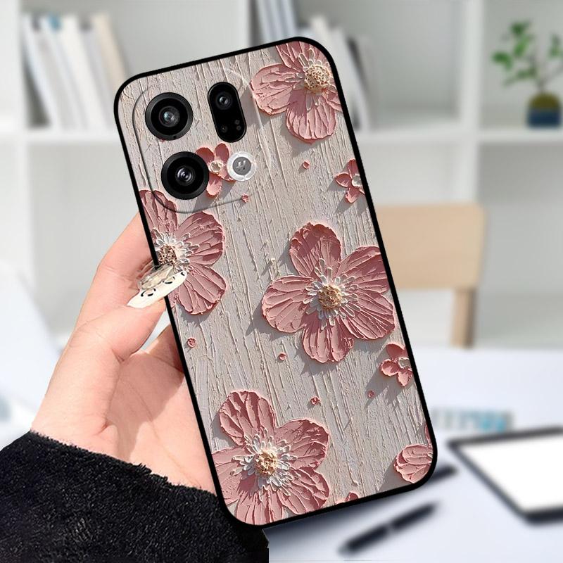 Чехол для OPPO Find X9 X9Pro, мягкий силикон, черный ТПУ, защитная задняя крышка для телефона OPPO FindX9 X 9Pro, ударопрочный бампер