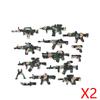 Военные Строительные Блоки Фигурки Солдатов Оружие Камуфляж Оружие RPG Снаряжение Пакет Щиты EOD M1919A4 Баррикада Мини-Кирпичики