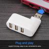 New Rotatable High Speed Mini 3 Ports Splitter Box Adapter USB 3.0 Hub