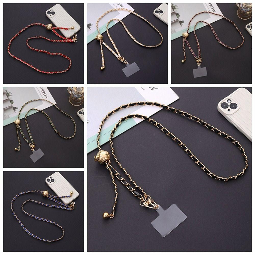 Регулируемый чехол для телефона, подвесные шейные ремни для телефона из искусственной кожи, цепочка для телефона через плечо, аксессуары для телефонов
