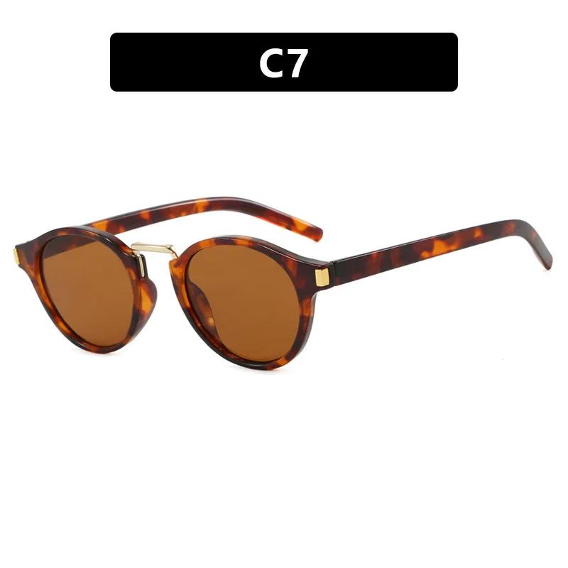 Men'S Women'S New Retro Round Hd Anti-Blue Light Normal Glasses Full Frame Classic Flat Glasses Fashion Decorative Glasses