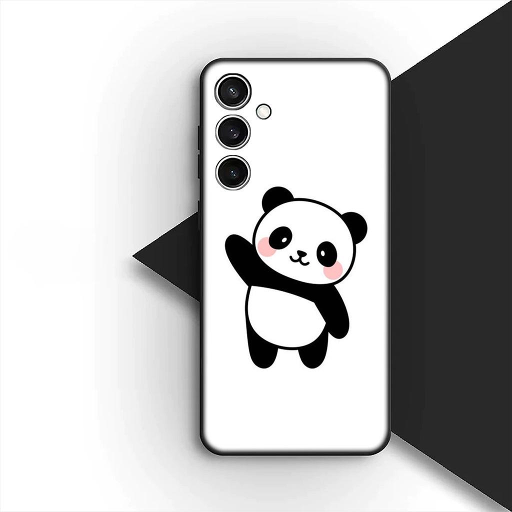 Защитная крышка для Apple iPhone 17 16 14 15 Plus Pro Max 16E ProMax + 15Plus 15+ 16+ Чехол для телефона Милый мультяшный панда