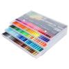 120 цветов двухсторонние акварельные ручки набор маркеров яркие и живые цвета для рисования