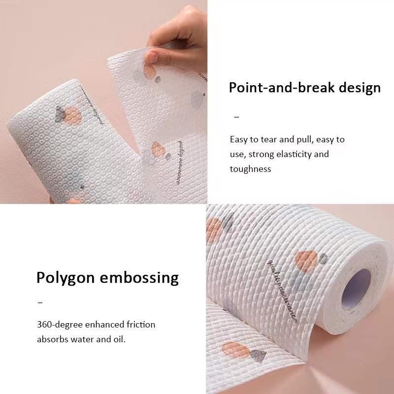 200 PCS Disposable Kitchen Oil Absorbent Paper Washable Dish Towel Non-Toxic Kitchen Tissue Paper