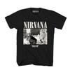 Мужская футболка 100% хлопок с принтом Rock Band Nirvana, Y2k, Хип-хоп, Графическая футболка, Унисекс, Круглый вырез, Короткий рукав, Размер S
