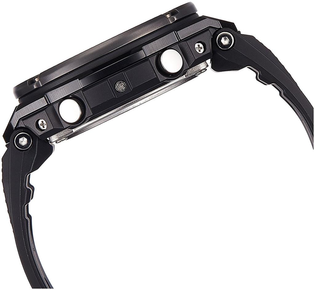 Casio Black Rubber Quartz Watch Men's G-Shock GST210B-1A (GST-210B-1ADR)