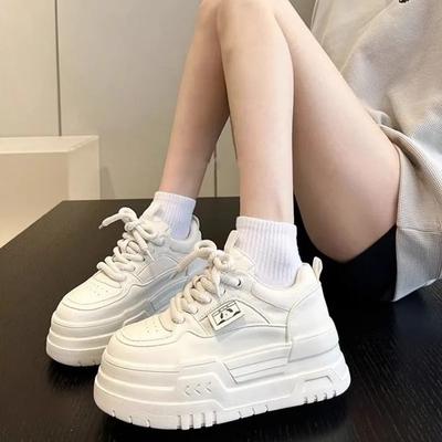 Женская обувь на шнуровке спереди, женская вулканизированная обувь, модная круглая обувь, горячая распродажа, бестселлер, однотонная классическая повседневная обувь