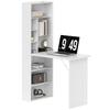 Three Part Work Desk With Storage And Writing Board White
