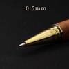 Деревянная медная металлическая гелевая ручка 0,5 мм, высококачественная деловая офисная подпись, черная чернильная ручка, школьные канцелярские принадлежности, подарок