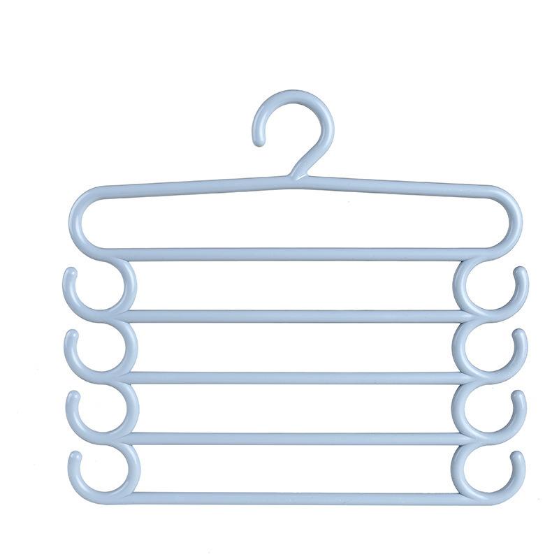 Clothes Hangers Trousers Pants Hangers Towel Scarfs Racks Pants Holders 5 Layers Clothes Hangers Closet Storage Organization