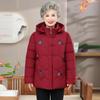 Women's Hooded Padded Winter Jacket for Elderly
