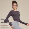 Women's Long-Sleeve Crop Sports & Yoga Top