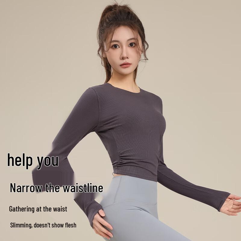 Women's Long-Sleeve Crop Sports & Yoga Top