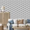 Palm Leaves Wallpaper White and Light Gray for Living Room and Bedroom 50x1000