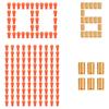 WUniversal Fit Soft Toy Gun Refill Kit, Reusable Soft Shells & Bullets Durable Safe For Action-Packed Shooting Strike