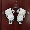 Collar Insignia Women's Lace Collar Organza Embroidery Detachable Shirt New Bow Fake Collar