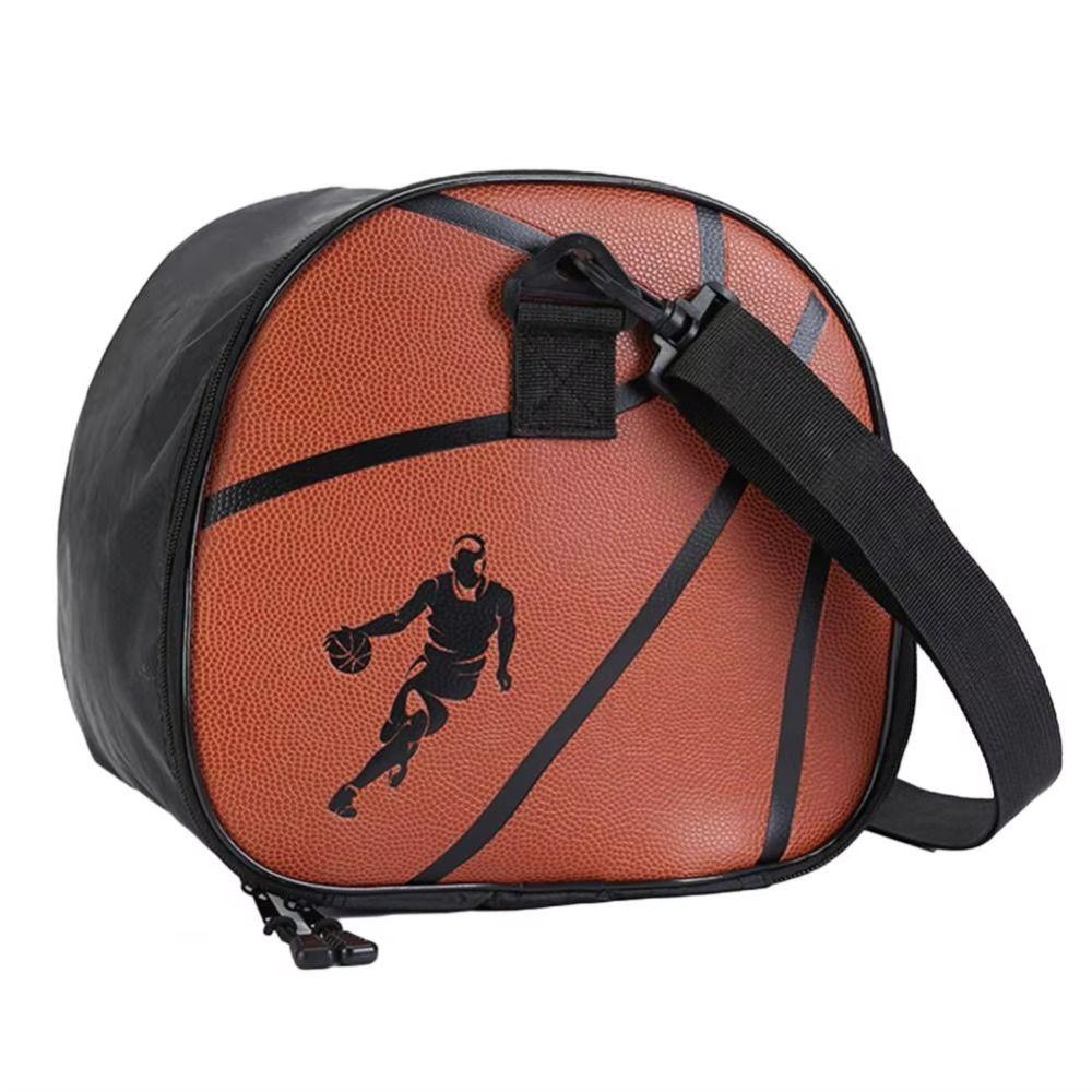 Single Shoulder Crossbody Basketball Bag Adjustable Ball Storage Case Fitness Training
