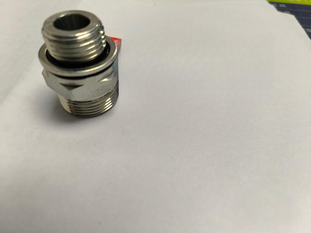 1CG/1DG White Zinc 24° Cone O-ring Seal Inch Threaded Stud High-Pressure Hydraulic Fitting