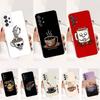 Любовь к кофе Чехол Для Samsung A51,30,71,S9,Ultra,Lite,S22,21,PIus,10,20,FE,23, Прозрачный, Силиконовый