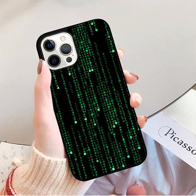 Matrix Hacker Phone Case for iPhone 17 Air 16 16e 15 Plus for Apple 13 11 12 14 Pro Max Cover coque fundas Shell