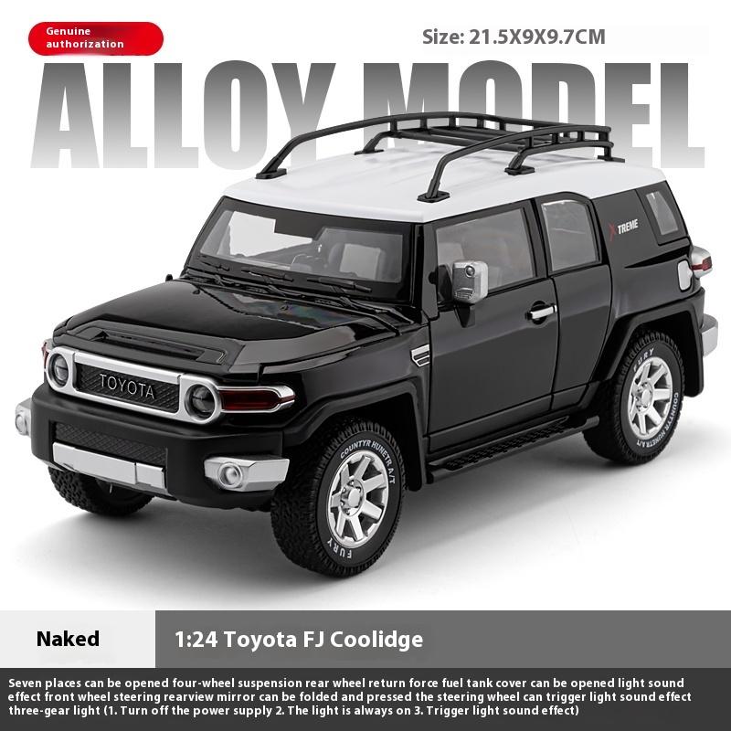 Масштаб 1/24 TOYOTA FJ Cruiser Внедорожный внедорожник Металлический литой под давлением Модель автомобиля Высокое качество Декоративные модные украшения Подарочная коробка для друга