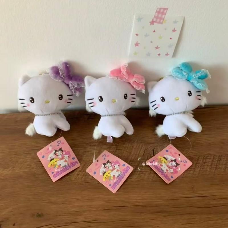 НОВЫЙ 50-й Hello Kitty Сладкий бант Charmmy Kitty Мягкая игрушка кукла подвеска Мультяшный Китти Плюшевая игрушка сердце котенок брелок для сумки