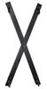 ZADO - Black St. Andrew's Cross for Bondage Play Wall