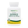 Vitamins D3 1000 IU / K2 100 Mcg, 90 Capsules