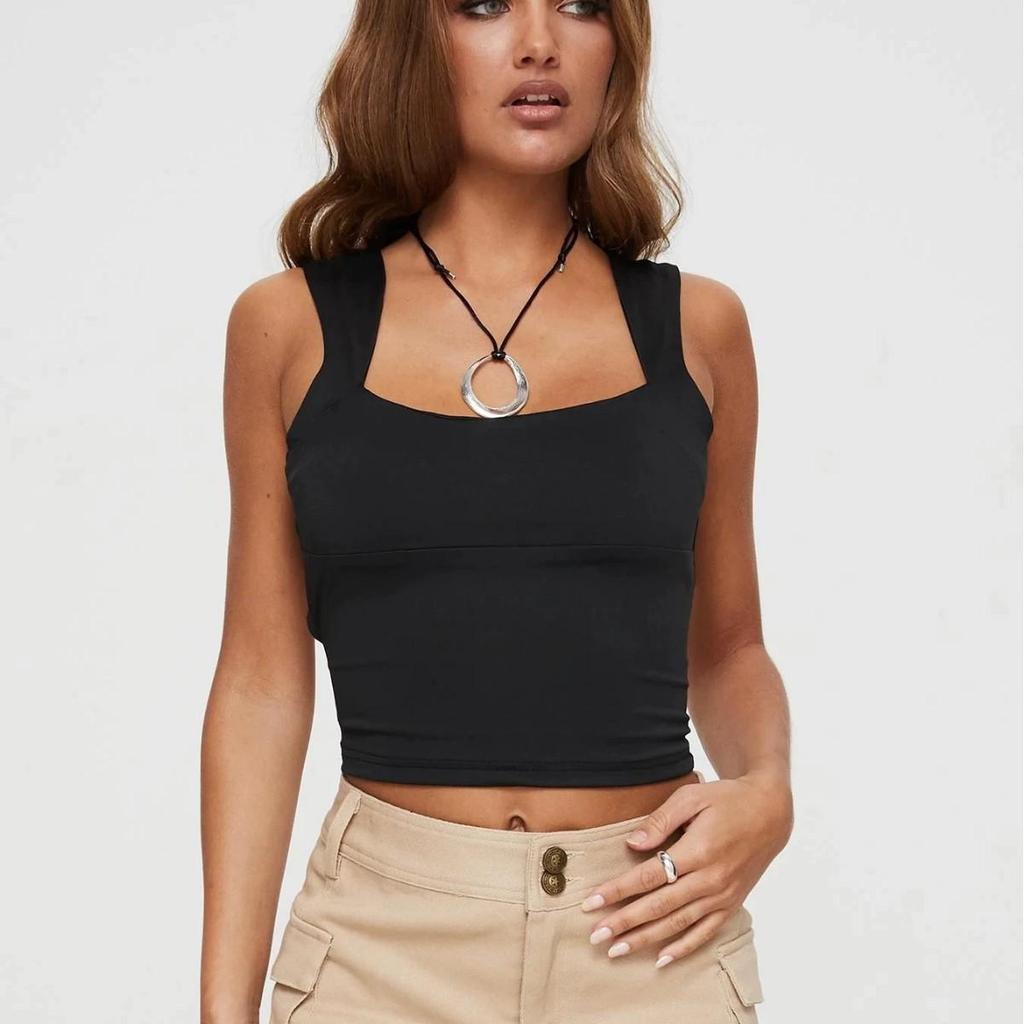 Европейский трансграничный быстросохнущий спортивный фитнес-жилет с нагрудными вставками и открытой спиной