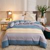 The New Cotton Thickened Brushed Quilt Cover Is A Simple Plaid Quilt Cover Cotton Skin-friendly and Naked Sleeping Quilt Cover