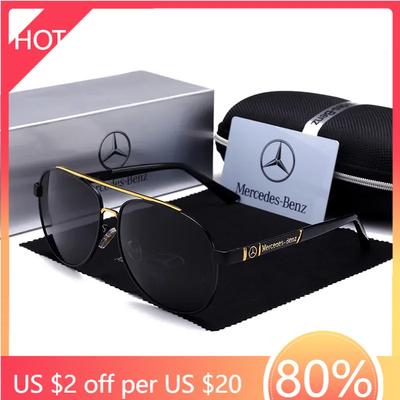 Новые 2025 Горячие Солнцезащитные Очки Mercedes Benz Класса A B C E V R S ML SL GLA GLB GLC GLK GLS SLK Vito для Мужчин и Женщин Поляризационные Анти Блики