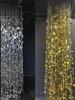Серебристо-золотая нитяная штора с пайетками для свадеб - Бусинная декорация для фонов и потолков