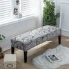 Цветочный длинный чехол для скамейки Nordic Stretch чехлы для табуретов для фортепиано прямоугольный спандекс антипылевой протектор для скамейки для спальни кухни
