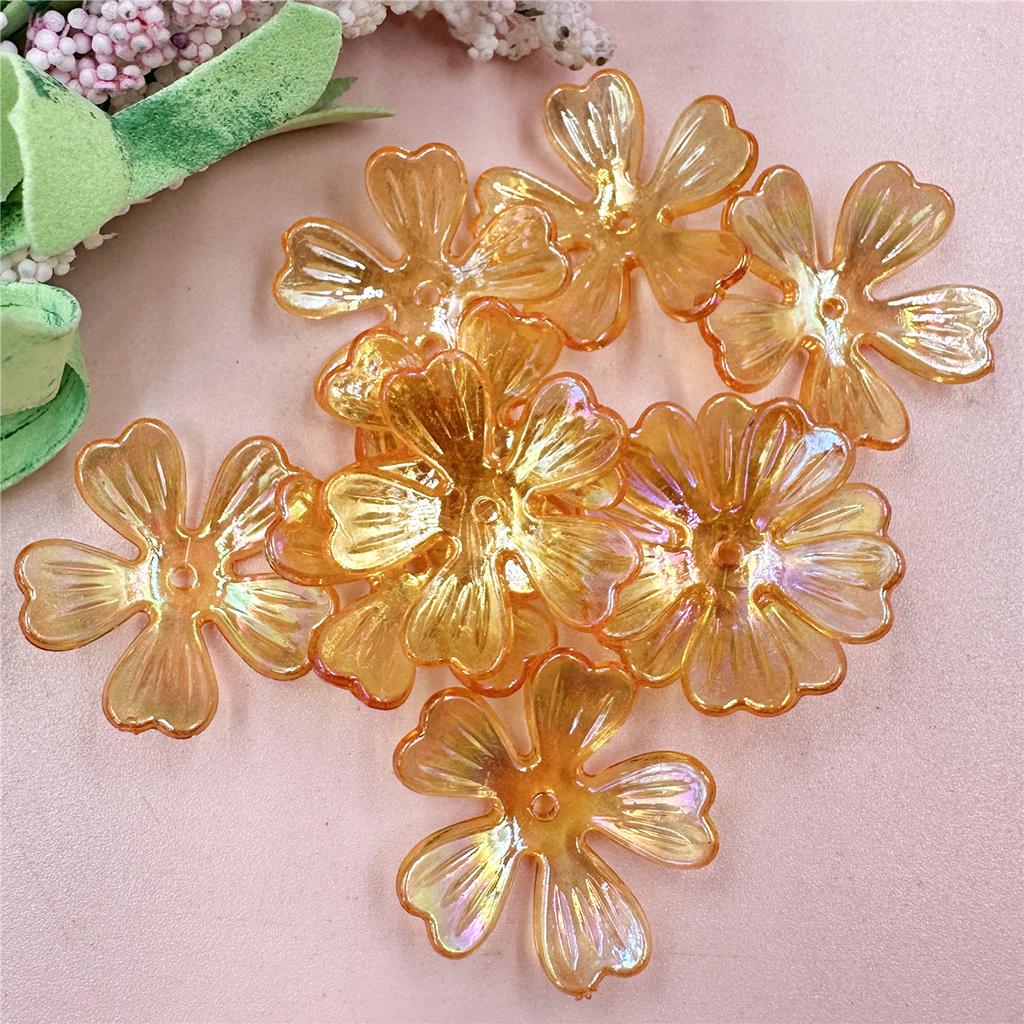 Творческое ожерелье кулон бусина 10 шт DIY бусины цветы бусины акриловые бижутерия изготовление бусины 26.5 мм