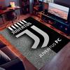 1pc Juventus FC logo Print Area Rug - Soft,Washable Non-Slip Indoor Mat for Office Chairs,Living Room,Home Office Decorative Rug
