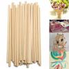 10PCS Round Counting Stick Birch Wooden Diy Craft Gifts Round Wooden Rods