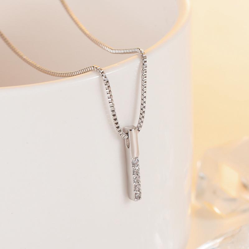 Минималистичное сверкающее бриллиантовое колье на ключицу - Модный подарок для нее