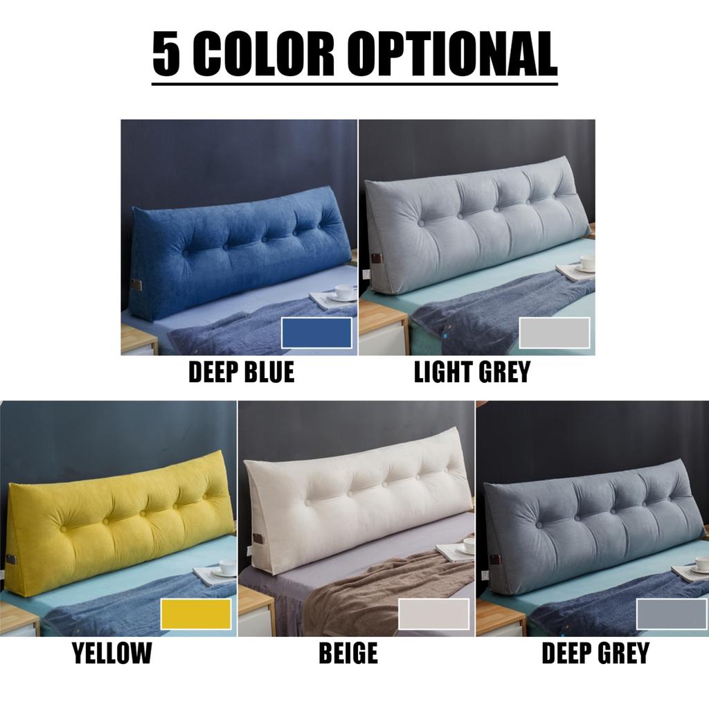 Большая прямоугольная подушка для талии, диван, большая подушка для спинки, кровать, длинный треугольный подголовник, наволочка, подушка-татами, современный домашний декор