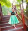 New Clothes Frozen Elsa Princess Kids Dress Costume Fancy Dress Outfit Gift for Girls (130cm)