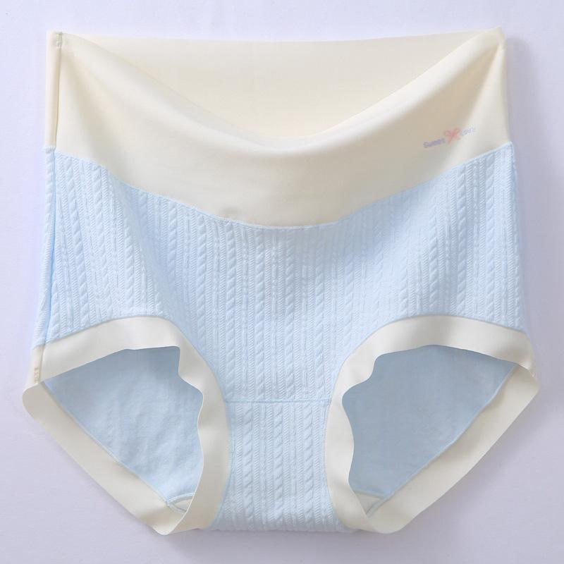 Cotton Underwear High Waist Women's Large Size Autumn 5A Antibacterial Crotch Briefs Belly Lift Hip Underwear