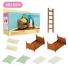 Dollhouse Furniture Set Doll House Bathroom/Kitchen/Fridge/Washing Machine Laundry Kids Doll House Miniature Pretend Play Toys