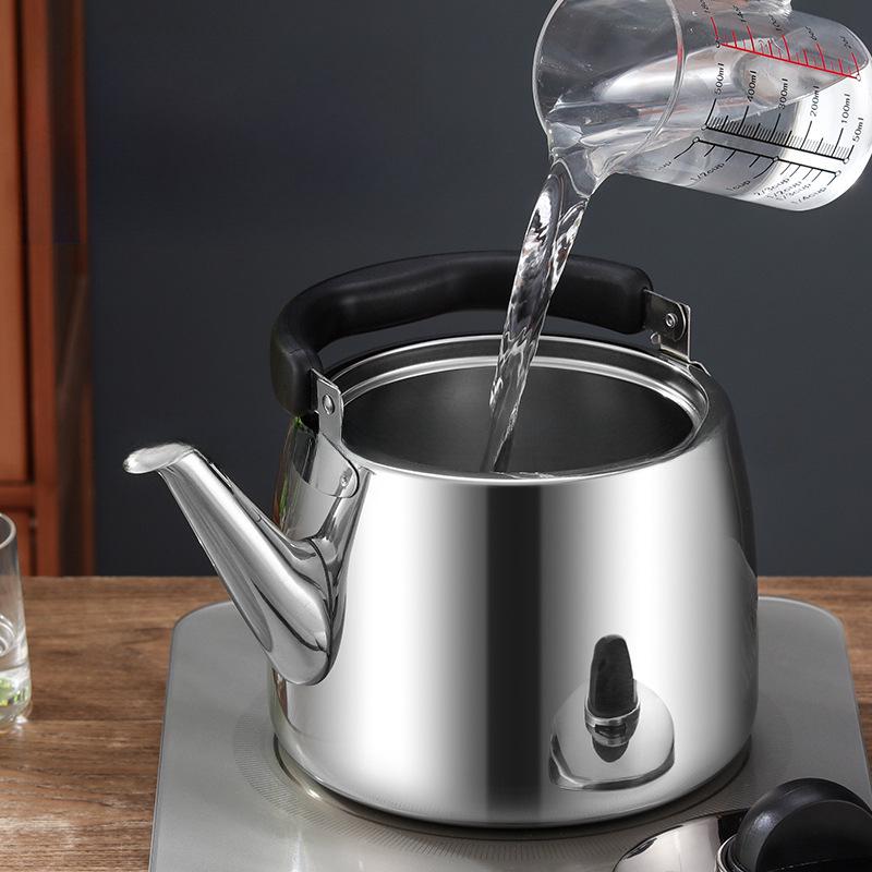 Чайник из нержавеющей стали большой емкости для индукционных плит