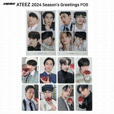 ATEEZ Поздравления сезона 2024 POB 4cut ФотоФотокарточка Ktown4u Yes24 KPOP