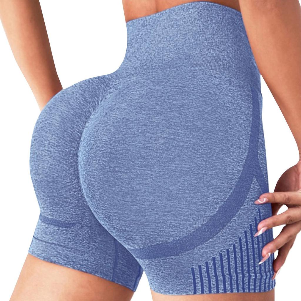 Женские бесшовные повседневные шорты с высокой талией, спортивные шорты для йоги, эластичные шорты